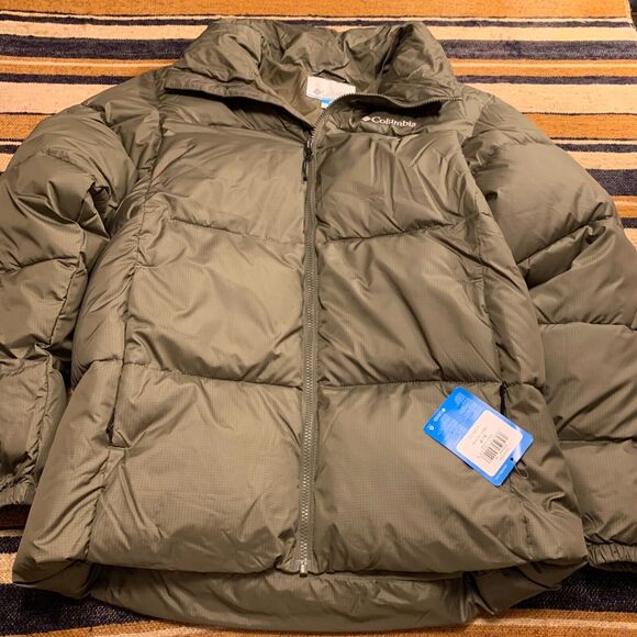 Columbia Jacket Men S Green Puffect II Puffer Big Puffy Winter Insulated Thick - Picture 1 of 5